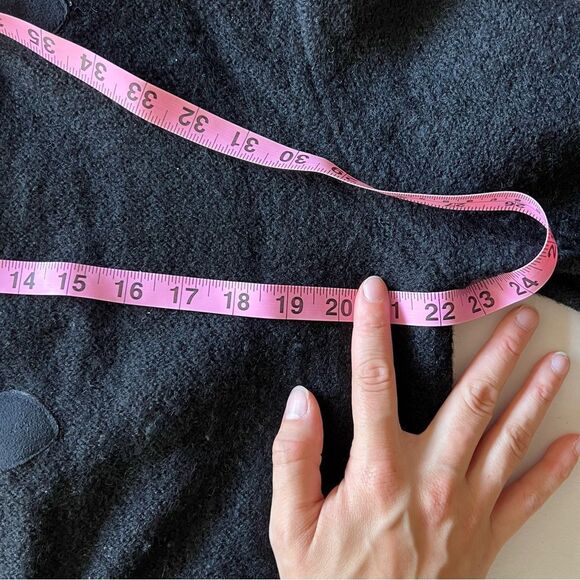 Kate Hill Charcoal Black Wool Pea Coat small - Picture 5 of 5